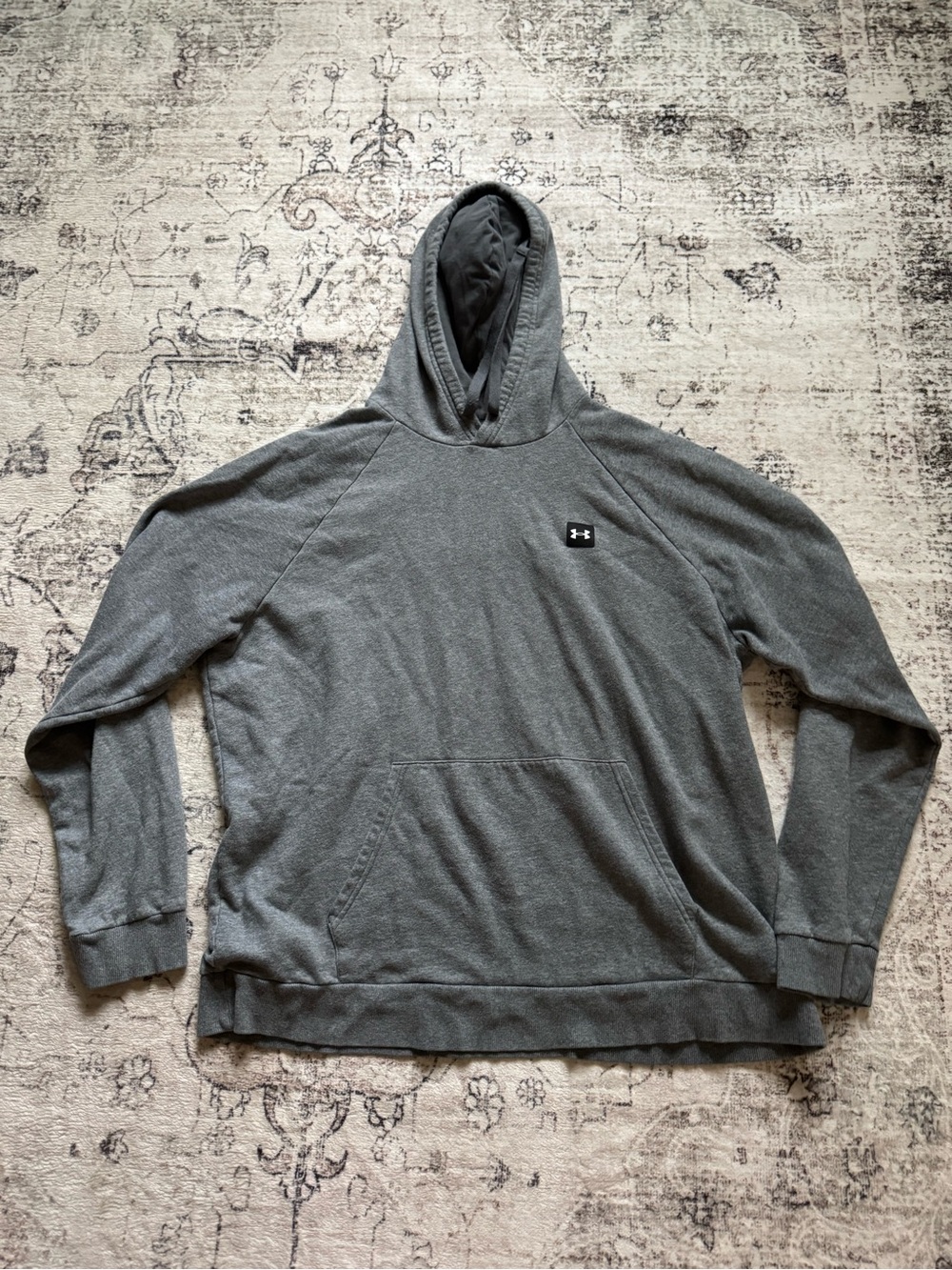 Under Armour Men's Charcoal Gray Hooded Pullover Sweatshirt